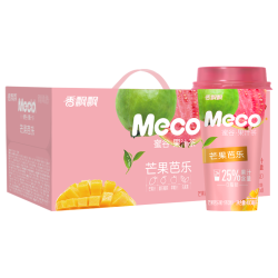 香飘飘 Meco蜜谷果汁茶 芒果芭乐口味400ml 8杯 25%果汁含量 即饮饮料