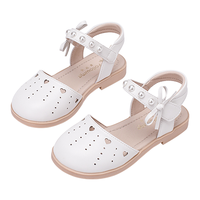 时尚简约爱心镂空半包凉鞋夏季女童甜美舒适儿童公主凉鞋