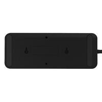 公牛 H3060 抗电涌 USB插座 黑色 3米6插位