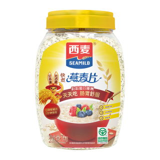 西麦 快煮 燕麦片 1kg 桶装