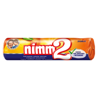 二宝 德国 维他命香橙和柠檬夹心果汁硬糖50g 零食VC