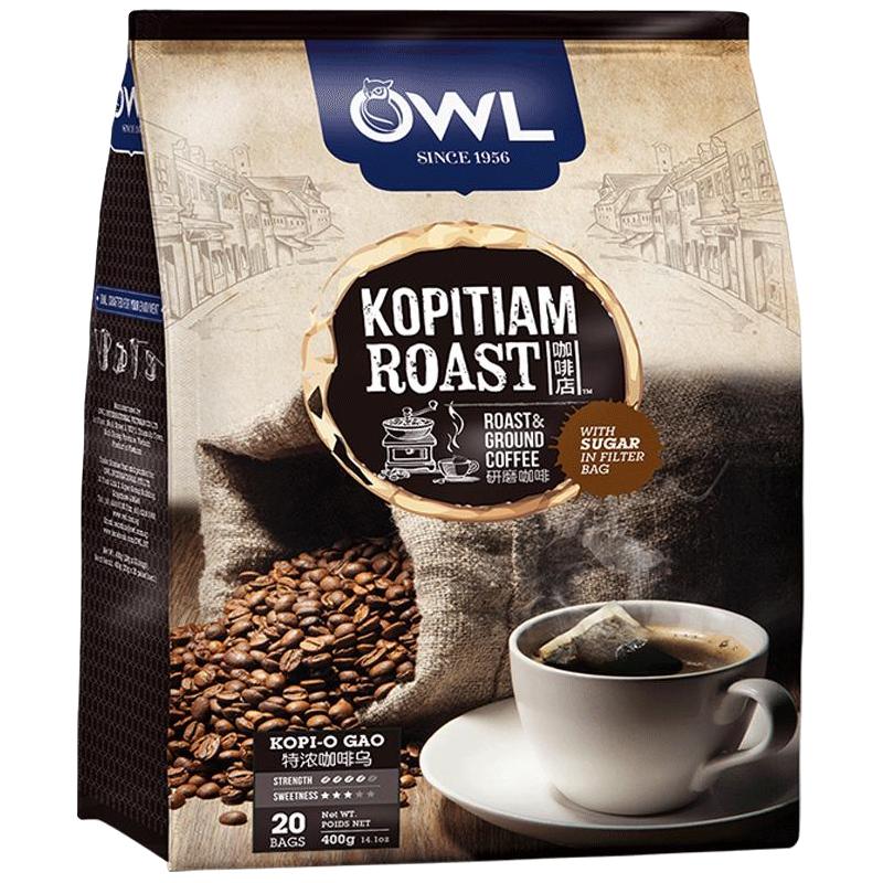 OWL 猫头鹰 二合一特浓研磨黑咖啡 400g