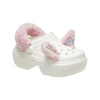 Crocs暖棉洞洞鞋卡骆驰雪屋公仔暖棉毛毛鞋厚底鞋|210690 黑色-001 40