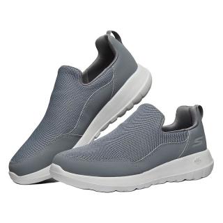 斯凯奇（Skechers）男鞋网面中老年健步鞋一脚蹬低帮户外休闲运动鞋54626 炭灰色/CHAR 39.5