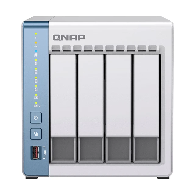 威联通（QNAP）TS-464C 宇宙魔方 四核心处理器网络存储服务器内置双M.2插槽NAS私有云（天鹅白）