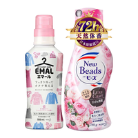 花王KAO馨香洗衣液740ml香味+真丝羊毛洗涤剂460ml 精致洗衣