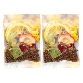 柠檬荷叶茶刮油去脂冬瓜山楂决明子柠檬片泡水喝菊花茶