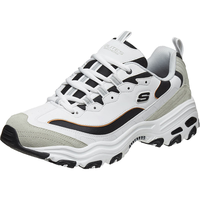 Skechers斯凯奇男厚底熊猫鞋老爹鞋运动666114 白色/浅灰色 45.5