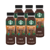 STARBUCKS 星巴克 派克市场 黑咖啡270ml*6瓶 0糖0脂肪即饮咖啡（PET包装）