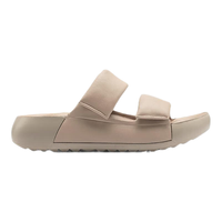 爱步（ECCO）拖鞋女 24年夏季软底泡芙鞋厚底休闲凉拖 科摩206663 裸色20666301084 37