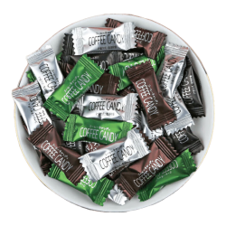 吉野熊 咖啡糖即食豆糖提醒神无蔗糖咖啡豆糖糖果coffeecandy 原味500g