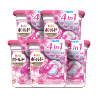 宝洁（P&G）洗衣凝珠5盒 4D啫喱球长时留香组合装日本洗衣球香水型碧浪洗衣液 4D升级版 浓郁花香11颗*5盒