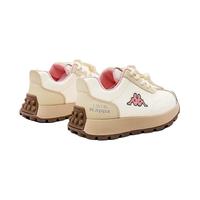 Kappa Kids卡帕童鞋儿童鞋男童运动鞋子儿童鞋子板鞋女童时尚跑鞋 米粉 38 适合脚长233mm