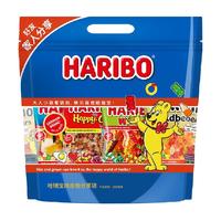 HARIBO 哈瑞宝 德国牌哈瑞宝小熊橡皮糖虫虫软糖水果糖儿童糖果零食80g×4袋