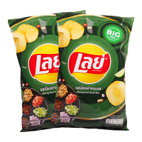 乐事(Lay's)薯片 休闲零食 膨化食品【泰国】泰餐风味69g*2