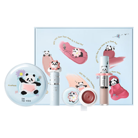 INTO YOU 萌兰联名调色家套组口红唇釉气垫粉底霜圣诞M01 保湿款 润白色