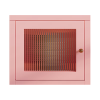 盛耐矮柜落地长虹玻璃门书架法式小书柜钢制靠墙模块柜书橱收纳储物柜