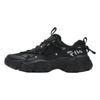 FILA 斐乐男鞋猫爪鞋5代老爹鞋运动鞋休闲鞋透气男 黑-BK 45