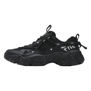 FILA 斐乐男鞋猫爪鞋5代老爹鞋运动鞋休闲鞋透气男 黑-BK 45