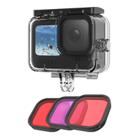 TELESIN gopro12-9 45米防水 运动相机保护壳+滤镜套装