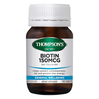 THOMPSON'S 汤普森 生物素Biotin维生素H B7  100片/瓶
