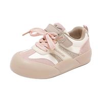 回力童鞋时尚百搭儿童运动鞋2024秋季男女童炫酷面包鞋鞋子 米粉卡其 30码 内长约19.5cm