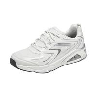 斯凯奇(Skechers)秋季极光蝴蝶鞋男子跑步鞋气垫运动鞋白银灰 183075-WHT 白色 42
