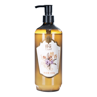 BEE&FLOWER 蜂花 精油植萃香氛檀香液体皂大师调香玫瑰沐浴露留香不假滑精油润肤 经典檀香 650ml