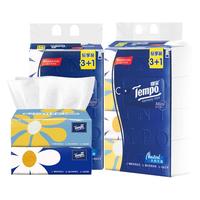 Tempo 得宝 抽纸无香整件大包4层家用实惠装面巾纸mini纸巾餐巾纸加厚装
