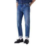 Levi's李维斯冬暖系列男士502锥型美式复古休闲简约水洗牛仔裤 中蓝色 32 (32)