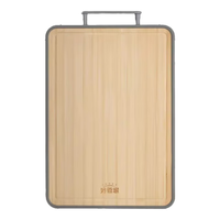 好管家菜板不锈钢楠竹双面砧板粘板案板切菜板厨房擀面板抗菌防霉刀板 不锈钢+楠竹双面砧板38*28*1.9cm