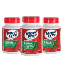 Move Free 益节 高级葡萄糖胺软骨素 MSM增强活动性、舒适性、强度、灵活性和骨骼 120粒（3件装）