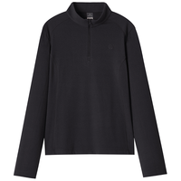 探拓 春秋女士半开衫长T简约纯色休闲运动上衣长袖T恤卫衣