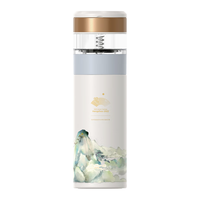 特美刻(TOMIC)茶水分离保温杯陶瓷内胆杯子杭州亚运会水杯三潭印画 亚运三潭印画-陶瓷内胆 370ml