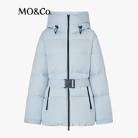 MO&Co.【秦岚同款active系列】羽绒服2025冬95绒防水防风MBE4EIN057 冰灰蓝色 XS /155