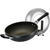 ASD 爱仕达 金刚旋风系列 CL32Z3WG 炒锅(32cm、不粘、铝合金+钛)