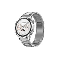  HUAWEI/华为 智能手表+棕色真皮表带+银色钢表带  46mm