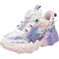 哈比熊（HOBIBEAR）童鞋儿童运动鞋春秋革面男童跑步鞋轻便女童鞋JD36G85粉紫27码