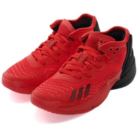 阿迪达斯 adidas新年红中帮缓震耐磨男中童运动鞋童鞋米切尔4代运动鞋实战篮球鞋