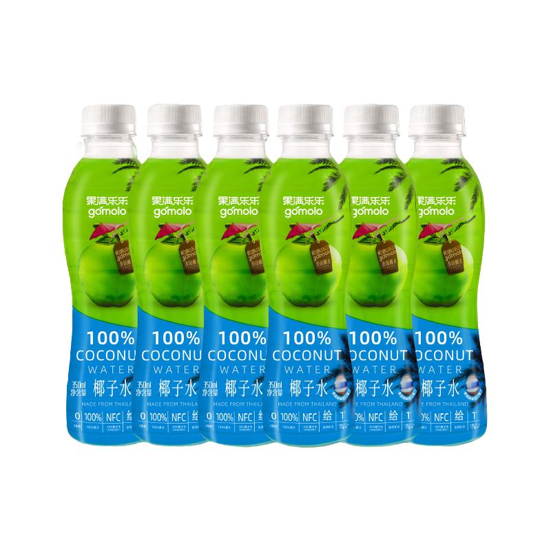 gomolo 果满乐乐 100%椰子水 350ml*6瓶