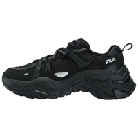 FILA 斐乐鱼刺1S+女鞋厚底老爹鞋2024春季摩登休闲鞋运动鞋 黑-BK 36.5