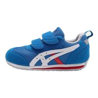 亚瑟士 秋冬儿童宝宝婴儿学步鞋网面软底 蓝白-双魔术贴