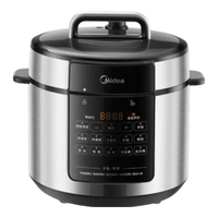 Midea 电压力锅电高压锅高压电饭锅电饭煲 6升0涂层 双内胆