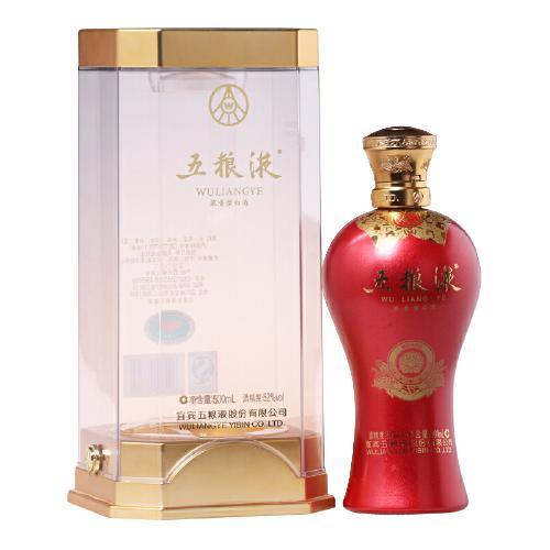 WULIANGYE 五粮液红瓶52%vol 浓香型白酒500ml 单瓶装【报价价格评测