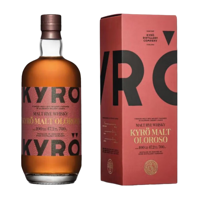  KYRO/岚博 雪莉桶 威士忌  调和型威士忌 礼盒装 无年份 47.2%vol 700ml 1瓶