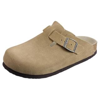 岛外 DAOWAI勃肯鞋半包头软木拖休闲复古反绒牛皮boston博肯鞋男女