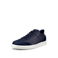 ECCO 爱步 男士 街头复古轻便鞋 52143461005 时尚运动鞋 透气 Street Lite Vintage Night SkyWhite 8-8.5