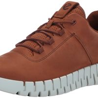 ECCO 爱步 男性 Gruuv M 时尚运动鞋 现代 商务休闲 Gravel Nubuck 尺码9-9.5