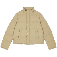 /江南布衣25冬羽绒服女无缝宽松立领5P0C11980 287/黄卡其 S