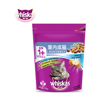 whiskas 伟嘉 宠物猫粮 成猫全价粮 布偶蓝猫橘猫加菲英短猫咪 室内猫海洋鱼口味1.4KG